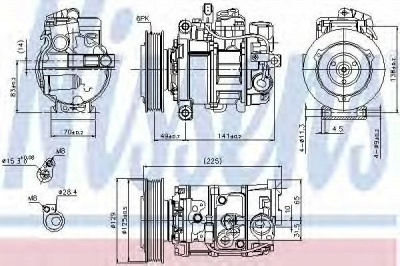 NISSENS 89209 -  Компрессор, кондиционер