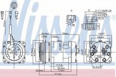 NISSENS 89220 -  Компрессор, кондиционер