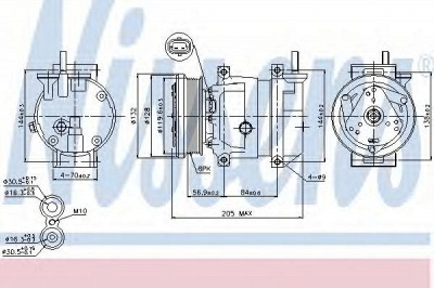 NISSENS 89221 -  Компрессор, кондиционер