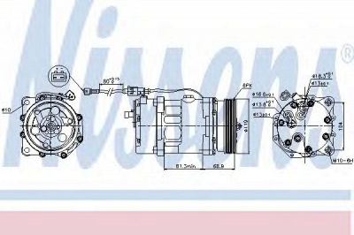 NISSENS 89224 -  Компрессор, кондиционер