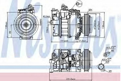 NISSENS 89231 -  Компрессор, кондиционер
