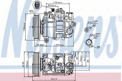 NISSENS 89236 -  Компрессор, кондиционер