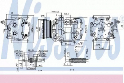 NISSENS 89240 - Компрессор кондиционера