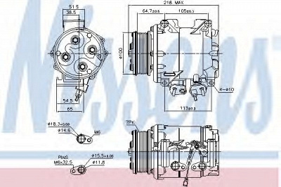NISSENS 89242 -  Компрессор, кондиционер