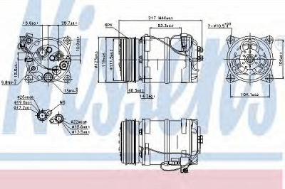 NISSENS 89249 -  Компрессор, кондиционер