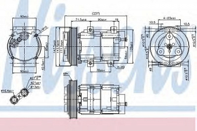 NISSENS 89251 -  Компрессор, кондиционер