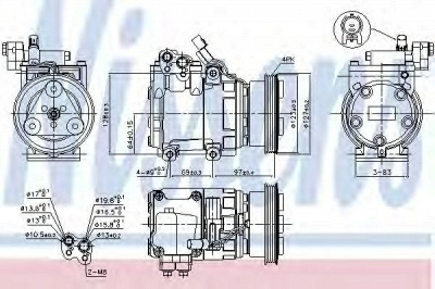 NISSENS 89253 -  Компрессор, кондиционер