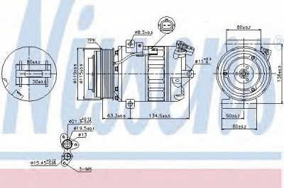 NISSENS 89313 -  Компрессор, кондиционер