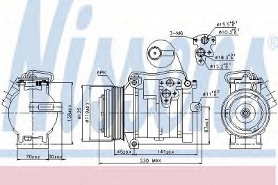 NISSENS 89315 -  Компрессор, кондиционер