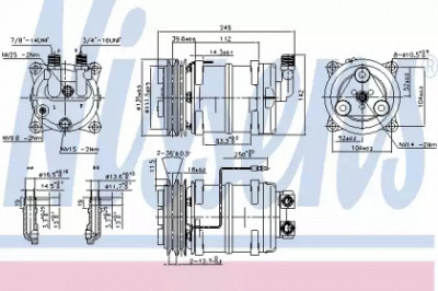 NISSENS 89321 -  Компрессор, кондиционер