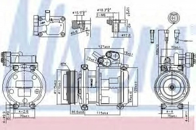 NISSENS 89329 -  Компрессор, кондиционер