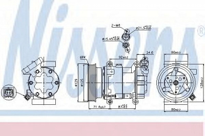 NISSENS 89332 -  Компрессор, кондиционер