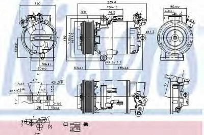 NISSENS 89346 -  Компрессор, кондиционер