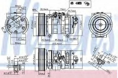 NISSENS 89351 -  Компрессор, кондиционер