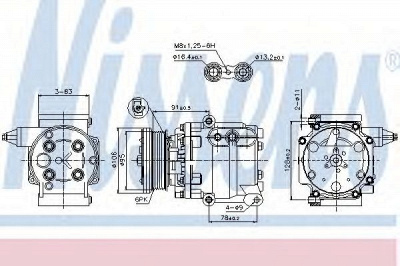 NISSENS 89358 -  Компрессор, кондиционер