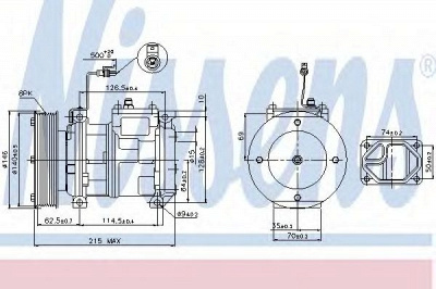 NISSENS 89361 -  Компрессор, кондиционер
