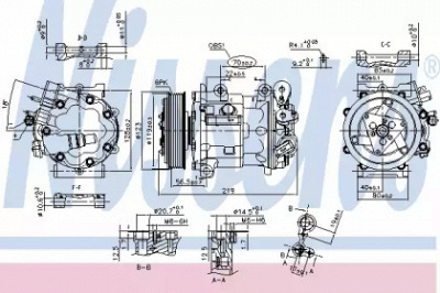 NISSENS 89362 -  Компрессор, кондиционер