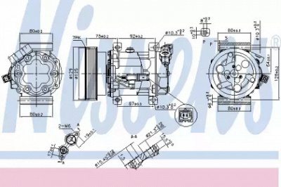 NISSENS 89372 -  Компрессор, кондиционер