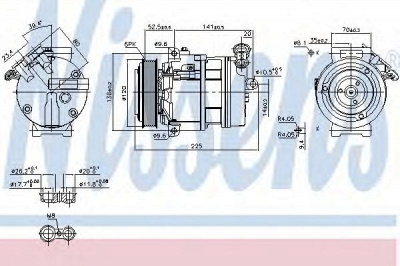 NISSENS 89397 -  Компрессор, кондиционер