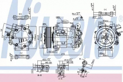 NISSENS 89404 -  Компрессор, кондиционер