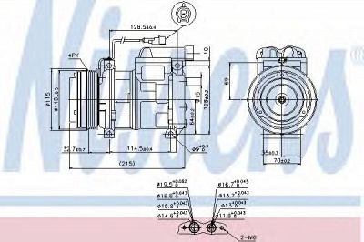 NISSENS 89413 -  Компрессор, кондиционер