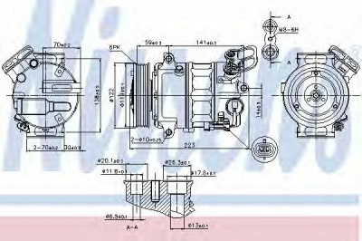 NISSENS 89420 -  Компрессор, кондиционер
