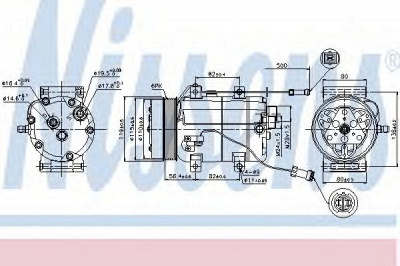 NISSENS 89452 -  Компрессор, кондиционер