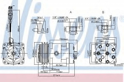 NISSENS 89472 -  Компрессор, кондиционер