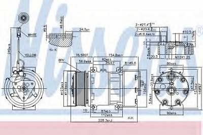 NISSENS 89473 -  Компрессор, кондиционер