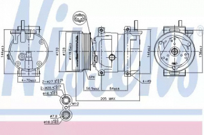 NISSENS 89492 -  Компрессор, кондиционер