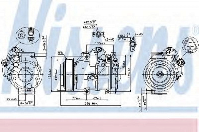 NISSENS 89511 -  Компрессор, кондиционер