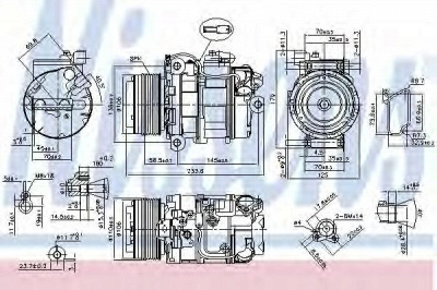 NISSENS 89595 -  Компрессор кондиционера