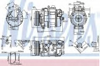 NISSENS 89599 -  Компрессор, кондиционер