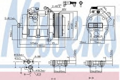 NISSENS 89606 -  Компрессор, кондиционер