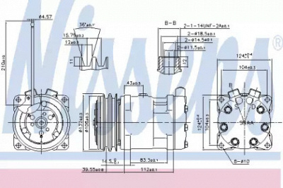 NISSENS 89610 -  Компрессор, кондиционер