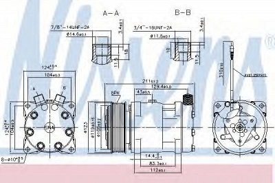 NISSENS 89632 -  Компрессор, кондиционер