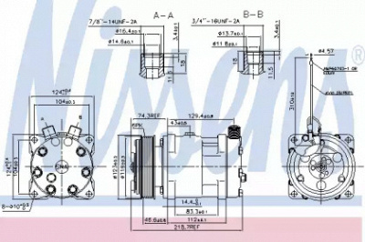 NISSENS 89718 -  Компрессор, кондиционер
