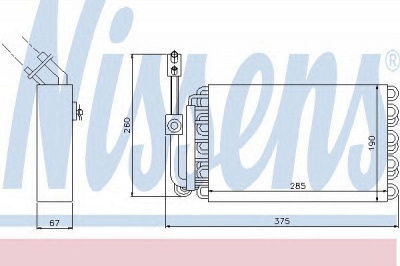 NISSENS 92003 -  Испаритель, кондиционер