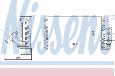 NISSENS 92061 -  Испаритель, кондиционер