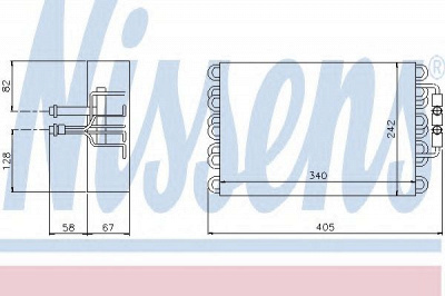 NISSENS 92063 -  Испаритель, кондиционер