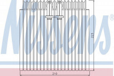 NISSENS 92072 -  Испаритель, кондиционер