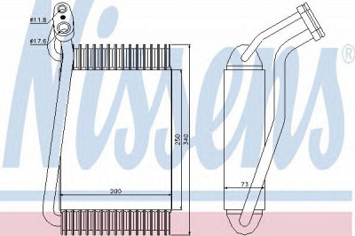 NISSENS 92144 -  Испаритель, кондиционер