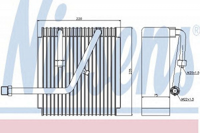 NISSENS 92147 -  Испаритель, кондиционер