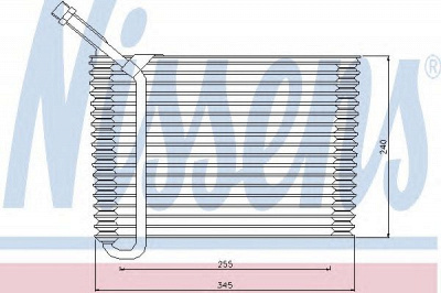 NISSENS 92154 -  Испаритель, кондиционер