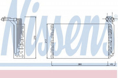 NISSENS 92170 -  Испаритель, кондиционер