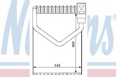 NISSENS 92172 -  Испаритель, кондиционер