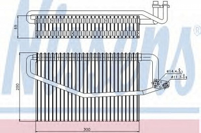 NISSENS 92173 -  Испаритель, кондиционер