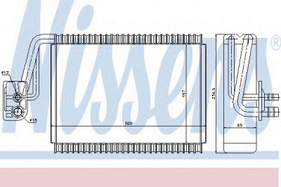 NISSENS 92174 -  Испаритель, кондиционер