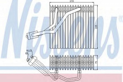 NISSENS 92176 -  Испаритель, кондиционер
