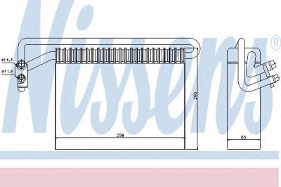 NISSENS 92177 -  Испаритель, кондиционер